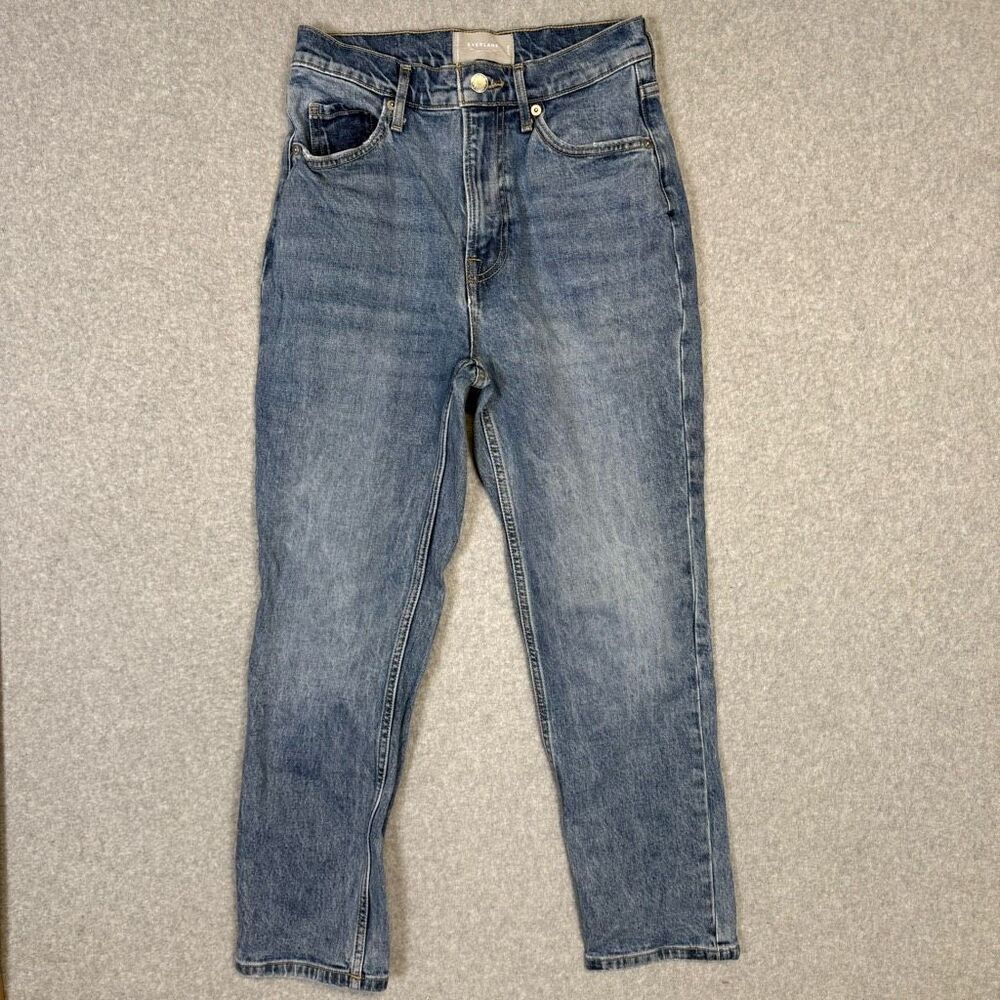 Madewell Women's Size 25 The Original Cheeky Jeans Organic Cotton Cropped Blue